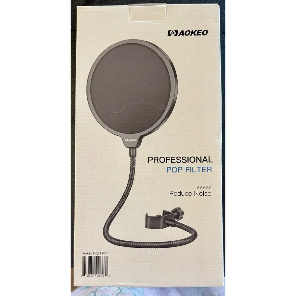 Aokeo Professional Microphone Pop Filter Mask Shield Filter,